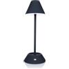 Nordstern Lampada da Tavolo LED a Batteria - Lampada da Tavolo Ricaricabile con Connessione USB-C - Wireless e Dimmerabile con 3 Temperature di Colore 3000K-6000K tramite Touch Switch - 28,5 cm (Blu S