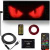Looklight Occhi LED per auto, con luce LED programmabile, cartello al neon personalizzato, illuminazione interna Bluetooth USB per camion, testo, graffiti, applicazione intelligente (17,3 cm x 7 cm)