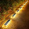 Lacasa Luci Solari da Giardino, 8 Pezzi Luce Solare LED Esterno 50LM Lampade Solari da Giardino, Luci per Sentieri IP68 Impermeabile Lampada Solare per Passo Vialetto Scale Terra, Bianco Caldo 2700K
