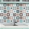 AREDE 32 Pz Adesivi per Piastrelle Bagno e Cucina 10 x 10 cm Autoadesivo Decorazione Adesivo murale in PVC Impermeabile Adesivi Parete mattonelle mosaico stile / T1003