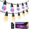 Lepro ZB1 AI Luci Natale Esterno Smart 30M,Luci Albero di Natale Funziona con Alexa/Google Home,Bianco Caldo e RGBIC,Impermeabile Decorazioni Natalizie,Progettista Illuminazione AI Personalizzato