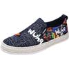 Sunnyuk Scarpe Tela Uomo Estive Scarpe Pitas Leggere Slip on Mocassini Senza Lacci Elegante Mocassino Cerimonia Comode Scarpe da Barca Antiscivolo Cotone Scarpe Tela Sportivo
