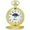 Ravel - Orologio da tasca Full-Hunter con fasi lunari e catena in acciaio inossidabile - Colore Oro