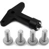 ROBUST CAR PARTS Robusto coprimozzo per cerchi in lega, viti e bulloni chiave per Renault Kangoo Mk1 Espace Mk4 Megane Mk1/2 Scenic Clio Mk2/3 Laguna Modus Twingo Dacia Logan Sandero 7700422600