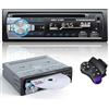 CENXINY Autoradio Bluetooth con Lettore CD DVD, CENXINY Stereo auto con RDS sistema vivavoce, 4x65W Autoradio 1 DIN con Lettore MP3 e due porte USB, Supporta FM/AUX/TF/WMA/iOS/Android