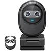 EMEET Webcam 4K Piko, la prima Doppia Fotocamera AI 4K al Mondo con Messa a Fuoco Automatica AI, 3 Microfoni e 3 Modalità Audio, Webcam Ideale per Streaming Live, Decorazione Desktop