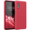 kwmobile Custodia Compatibile con Samsung Galaxy Xcover Pro Cover - Back Case per Smartphone in Silicone TPU - Protezione Gommata - rosso classico