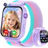 CATGIFF 4G Smartwatch Bambini, Kids Smart Watch Intelligente con GPS, SOS, WIFI, Chat Vocale, Videochiamata, Modo Classe, Giochi Sveglia Contapassi Ragazzi Ragazze Orologio Regalo 4 ai 12 anni, Viola