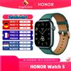 Honor Versione globale HONOR Watch 5 Smartwatch Tracciamento GPS preciso Scansione rapida della salute Display grande da 1,85 pollici GPS supportato IP68 - Oro