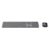 Hama Set di mouse per tastiera, wireless (Multi-Device 2,4 GHz tramite ricevitore USB + 2 x Bluetooth per PC, laptop, tablet, portata 10 m, layout tedesco QWERTZ, nessun rumore di clic, funzionamento