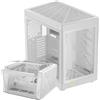 GAMDIAS NESO P1 Case PC Gaming Full Tower EATX, Configurazione Bidirezionale, Dual Chamber, Doppia Finestra in Vetro Temperato ad Apertura Touch, Bianco