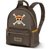 One Piece Skull-Zaino Heady, Marrone, 15 x 24,5 cm, Capacità 8 L