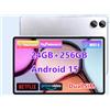 TYD Android Tablet 10.1 24 GB + 256 GB, Octa-Core, 1 TB TF Extend,2,5 GHz, Dual SIM Card,8 MP + 13 MP camera,4G LTE, WiFi, Type-C (109pro Silver)