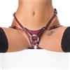 Zado Leather Strap-on Harness 2001136 Deep Red XXL