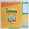 Mr. Wonderful Mr.Wonderful - Calendario da parete magnetico familiare 2024 - Daremo il massimo nel 2024! 34 x 35 x 0,5