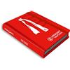 Smemoranda EMERGENCY Agenda Giornaliera, 12 Mesi, Gennaio - Dicembre 2023, Copertina Morbida, Fogli a Righe, Con Segnalibro, Chiusura ad Elastico, Rosso, 12 x 16.5 cm