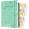 SIGEL J4303 Jolie Agenda settimanale 2024, Green Happiness, 13,5 x 20,3 cm, copertina rigida, 174 pagine, verde
