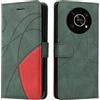 XINMEI Cover Protettiva per Honor Magic4 Lite 5G(Magic 4 Lite 4G) Case, retrò Cellulare Custodia Libro Antiurto in Flip Pelle PU/TPU, Portafoglio Flip Magnetica, Verde