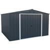 Duramax 61251 Capanno in Metallo Ecologico 10 x 10, Anthracite
