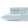 Laura Ashley - Lenzuola complete, set di biancheria da letto super morbido in percalle di cotone con federe abbinate, traspirante Essentials (Evie Blue, Full)