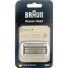 Braun Series 9, Rasoio Elettrico Uomo Testina di Ricambio, Compatibile con I Rasoi Series 9, Rasatura Ottima ed Efficiente, Lame Flessibili, Uso a Secco o Sotto Acqua, 92M Cromato