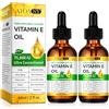 WANFAER Olio di Vitamina E Pura per la Pelle, Olio di Vitamina E Naturale e Organico per il Corpo, Cicatrici e Cuticole, Capelli e Viso - Pressato a Freddo, Soluzione per la Riparazione e l'Idratazione della