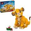 LEGO, Disney Lego Disney 43243 Simba, Il Cucciolo Del Re Leone, Giochi Di Fantasia Per Bambini 6+ Anni, Personaggio Giocattolo Costruibile
