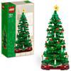 Lego 40573 albero di natale, giocattolo creativo 2 in 1 da costruire, gioco per bambini 12+, decorazione natalizie per la casa