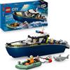 Lego, LEGO CITY Lego city 60456 inseguimento motoscafo polizia: 2 barche, squalo 6+