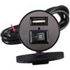 Presa moto 12V 5V usb interruttore caricabatteria manubrio impermeabile scooter