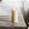 Lights4fun - TruGlow® Candela Grande Avorio LED a Pile con Stoppino e Fiamma Realistica per Esterno