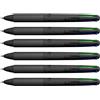 OSAMA Astuccio 6 penne sfera 4 colori Multi 1,00mm All Black Osama