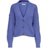 ONLY Women Short Cardigan | Longsleeve V-Neck Cardigan Knitted Basic | Stretch Sweater ONLCAROL, Colore:Verde Scuro, Taglia:L