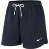 NIKE CW6963-451 W NK FLC PARK20 Short KZ Pantaloni Sportivi Donna Obsidian/White/White M