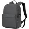 KONO Zaino per Scuola e Viaggio, Leggero Zaino Porta PC 15.4 Pollici, Zainetto Scolastico per Laptop, Superiore, Università, Lavoro e Sport (Grigio Scuro)