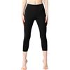 Bellivalini Leggings 3/4 Pantaloni Capri Donna BLV50-199 (Nero, XS)