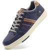 LANGDU Sneakers Uomo Scarpe Casual Ginnastica Sportive Running Trekking Basse Scarpe all'Aperto Taglia 41-46 EU (43EU, Marrone Blu 10)