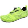 SAGUARO Scarpe Barefoot Minimaliste Uomo Donna Traspiranti Scarpe da Scogli Comode Leggere Scarpette Multisport per Trekking Trail Running Sport Acquatici Palestra, Verde Fluorescente, 46 EU