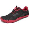 SAGUARO Scarpe Barefoot Minimaliste Uomo Donna Scarpe Palestra Corsa Trail Running Trekking Sport Acqua con Dita Scarpe Bici da Corsa Traspiranti Leggere, Nero Ebano, 43 EU