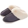 Donpapa Pantofole Donna Uomo Scamosciate Autunno Invernali Morbida Schiuma Pavimento Ciabatte Antiscivolo Indoor Outdoor Pelose Cachi 40.5-42