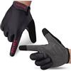boildeg Guanti da Ciclismo, Guanti MTB Guanti da Mountain Road Bike con Pad Antiscivolo Antiurto, Guanti da Bici Traspiranti a Mezze Dita per Uomini e Donne (Nero-12345, XL)