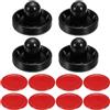 PATIKIL 96mm Spingitori Air Hockey e Air Hockey Dischi, Accessori di Ricambio Maniglie Pagaie per Tavoli Gioco (4 Pulsanti con Cuscinetto, 8 Dischi)