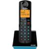 ALCATEL S280 - Telefono Fisso Cordless DECT - Design Compatto - Grande Display Retroilluminato - Vivavoce - Funzione Blocco Chiamate - Rubrica da 50 Contatti - Nero/Blu