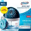 Ariasana Aero 360° kit Assorbiumidità (1 Dispositivo incl. 1 Ricarica Tab 450g), Deumidificatore non Elettrico e Riciclabile, Assorbi Umidità contro Condensa e Muffa