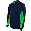 Velilla 105514 61/25 - A.NAVY/V.LIMA XL - Polo bicolore a maniche lunghe, blu navy, taglia XL