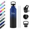 KollyKolla Borraccia Termica 750ml, Borraccia Termica con Cannuccia, Borraccia in Acciaio Inox Riutilizzabile, Isolamento Doppia Parete, senza BPA, Borracce per Campeggio, Yoga, Palestra, Ciclismo, Viaggio