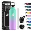 KollyKolla Bottiglia Termica 750ml, Borraccia con Cannuccia, senza BPA, Isolamento Termico a Doppia Parete, Facile Pulizia, a Prova di Perdite, Borraccia per Campeggio, Ciclismo, Lavoro, Viaggio