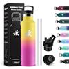 KollyKolla Bottiglia Termica 750ml, Borraccia con Cannuccia, senza BPA, Isolamento Termico a Doppia Parete, Facile Pulizia, a Prova di Perdite, Borraccia per Campeggio, Ciclismo, Lavoro, Viaggio