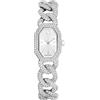 Swarovski Orologio Dextera Chain, Fabbricato in Svizzera, Bracciale in cristallo, Tono argentato, Acciaio inossidabile