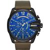 Diesel Orologio Cronografo Quarzo Uomo con Cinturino in Pelle DZ4401